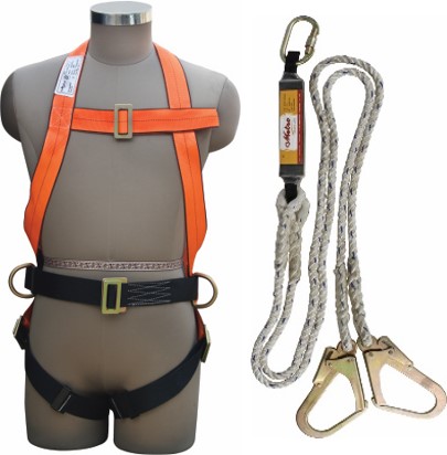 1017 wiith Nylon Forked Lanyard Harness